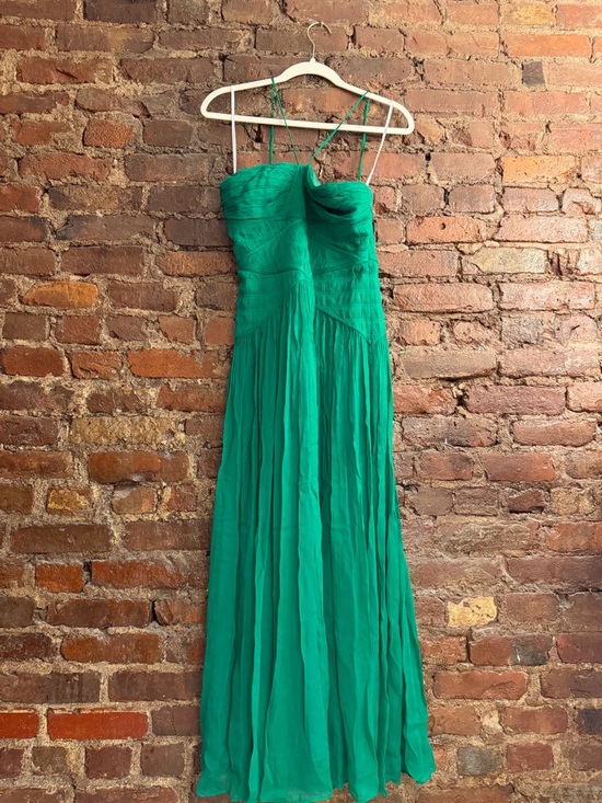 Shona Joy Dresses & Skirts - Shona Joy Malina Ruched Bodice Midi Dress - Tree Green